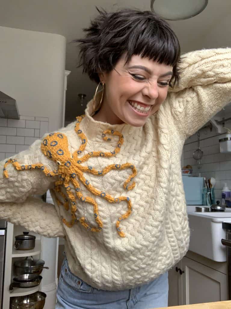 blue-ringed octopus sweater 