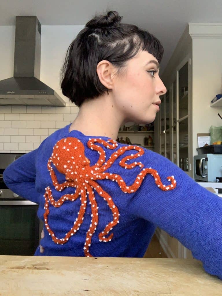 atlantic white-spotted octopus sweater 